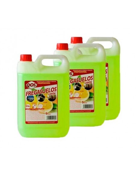 Fregasuelos pH neutro limon. Caja 3 garrafas 5L