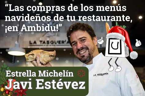 Compras de restaurante para navidad con Javi Estevez chef